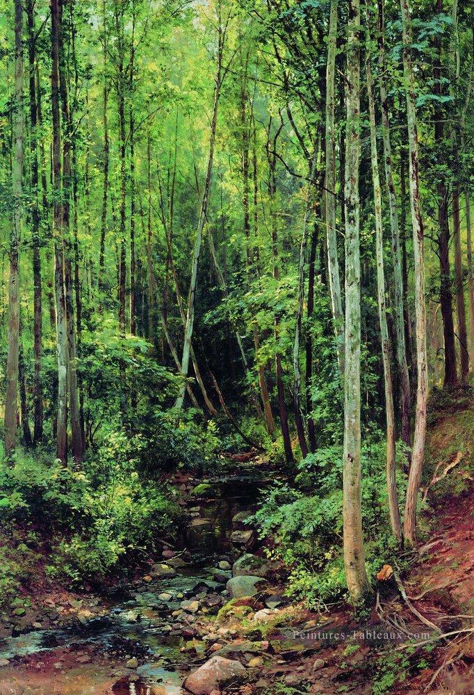 forêt aspen 1896 paysage classique Ivan Ivanovitch Peintures à l'huile